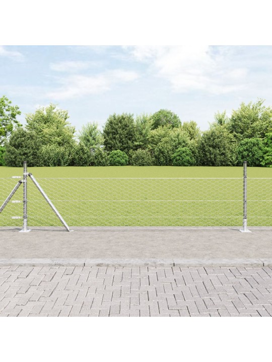 Kuusikulma-aita 0.4x50 m galvanoitu teräs