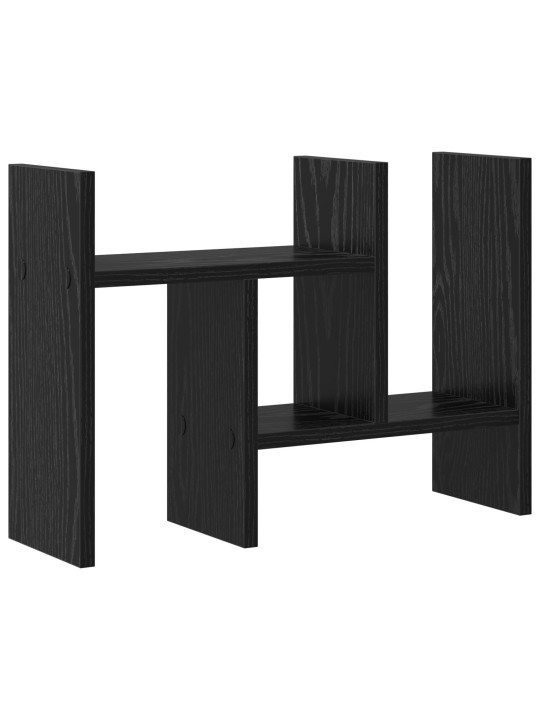 Työpöydän järjestäjä musta tammi 50 x 15.5 x 35.5 cm