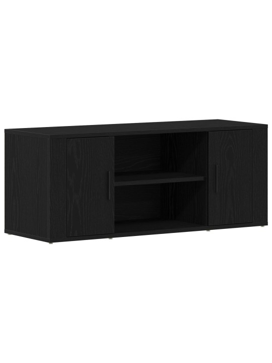 Tv-taso musta tammi 100x35x40 cm tekninen puu