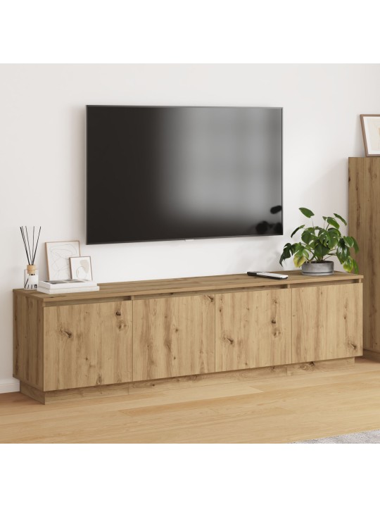 Tv-kaappi led artisan tammi 180x38x49 cm tekninen puu