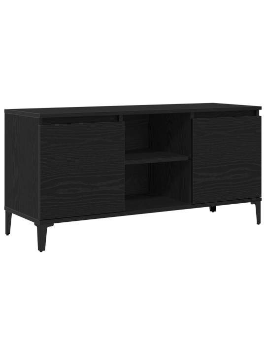 Tv-taso musta tammi 102x35x50 cm tekninen puu