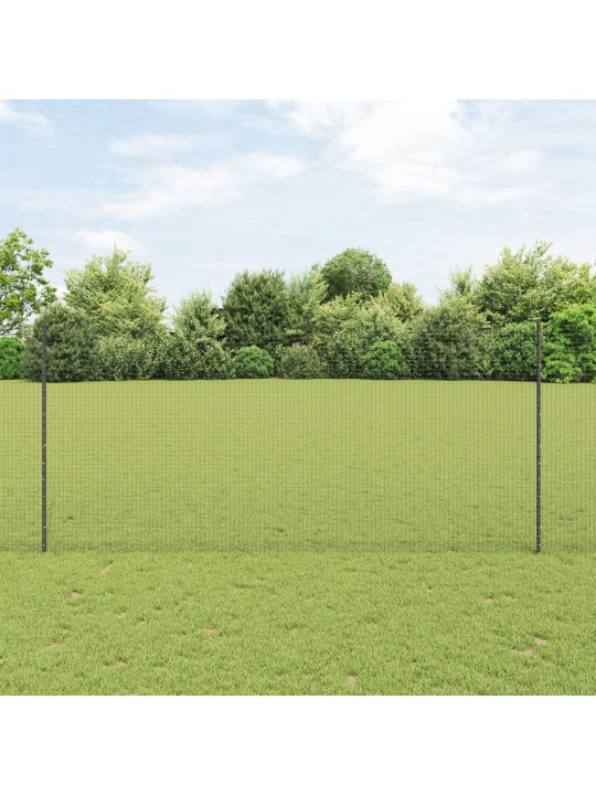 Hitsattu verkkoaita 44 u-pylväällä harmaa 1.4x50 m teräs
