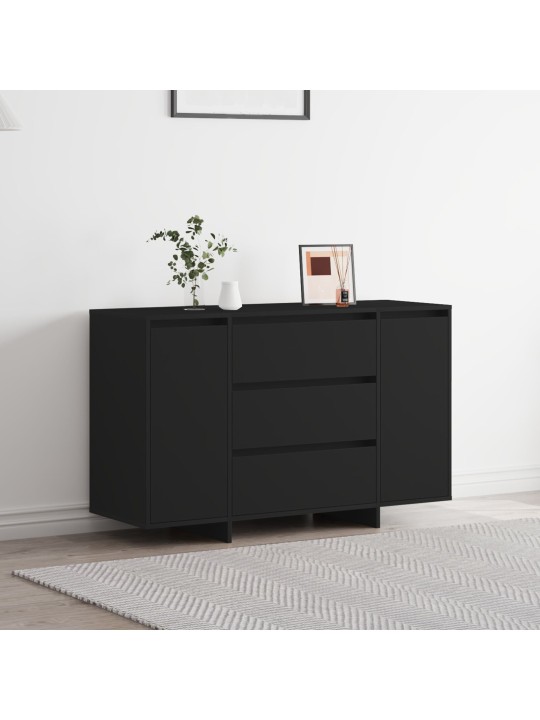 Sivupöytä musta 120x41x75 cm tekninen puu