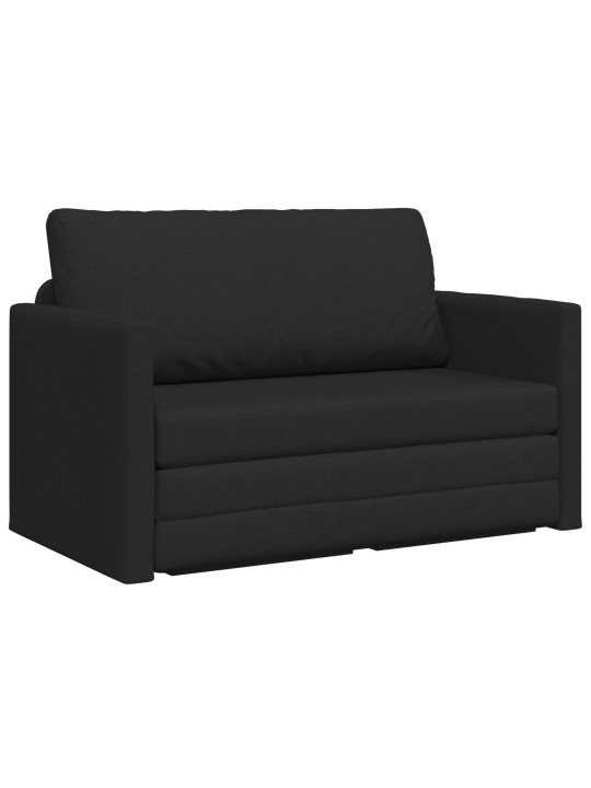 Lattiavuodesohva 2-in-1 musta 124x71x78 cm kangas