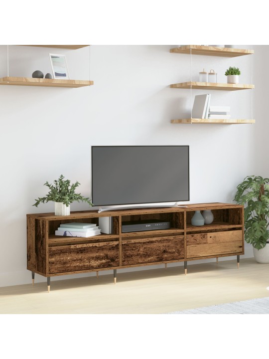 Tv kaappi vanha puu 150x30x44.5 cm tekninen puu