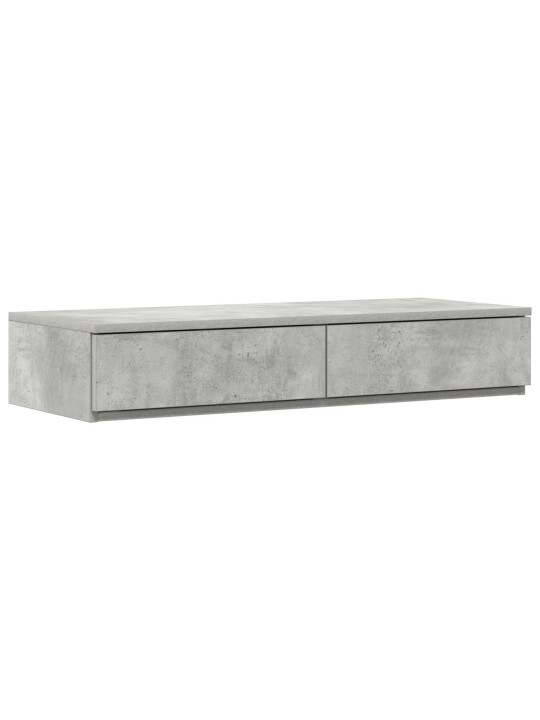 Sängyn laatikkot concrete harmaa 80x36,5x16,5 cm puu