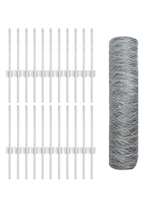 Aitalistat 11 kpl u-kanava 40 cm galvanoitua terästä