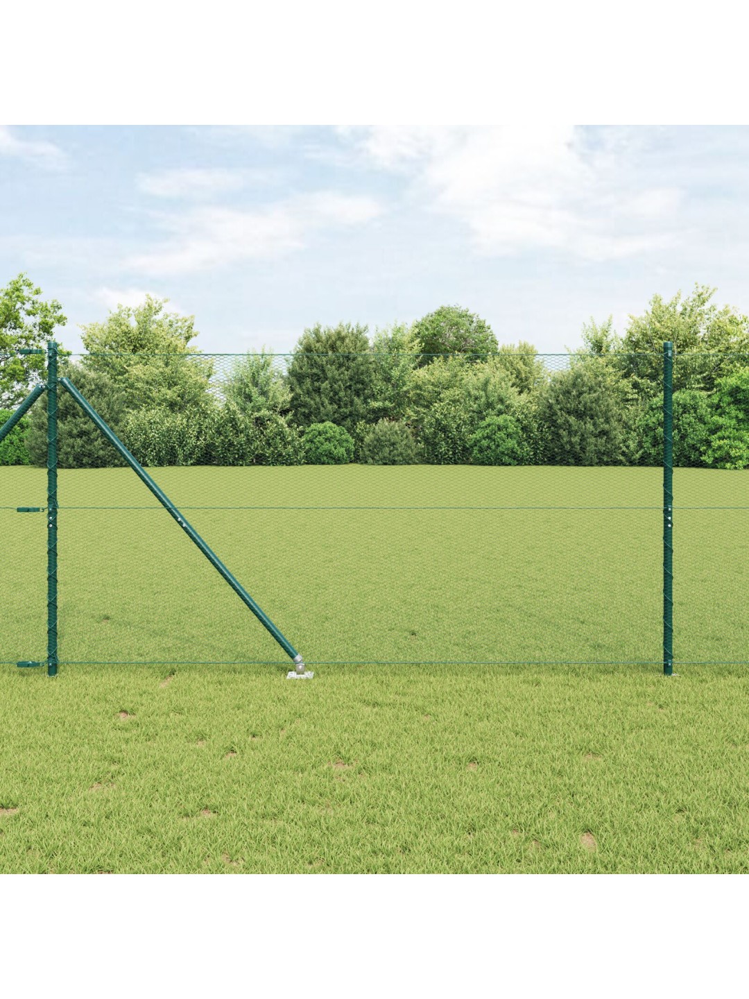 Kuusikulmainen aita vihreä 1,2x50 m teräs
