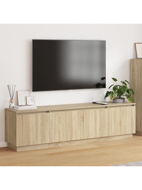 Tv-taso led-valolla sonoma oak 180x38x49 cm teknisestä puusta