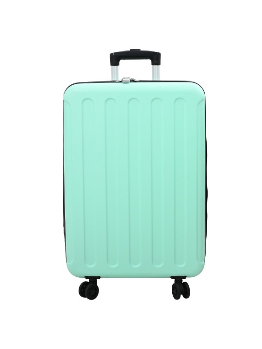 Käsitaitettavasta kovakuorisesta matkalaukusta 24'' mintunvihreä 43x27x66 cm abs