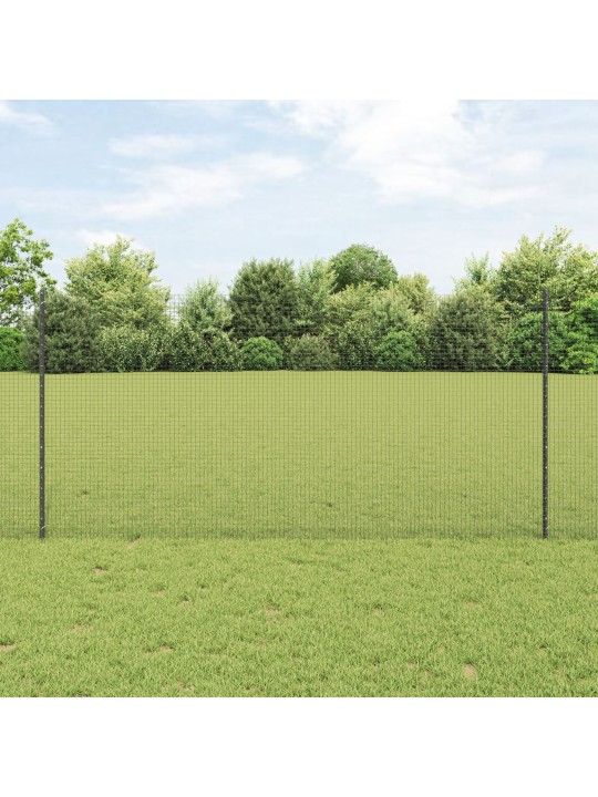 Hitsaustekoinen aita 22 u-pylväillä harmaa 1.2x25 m teräs