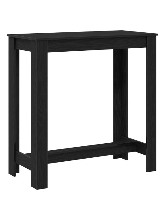 Baaripöytä musta tammi 102x50x103,5 cm tekonahka