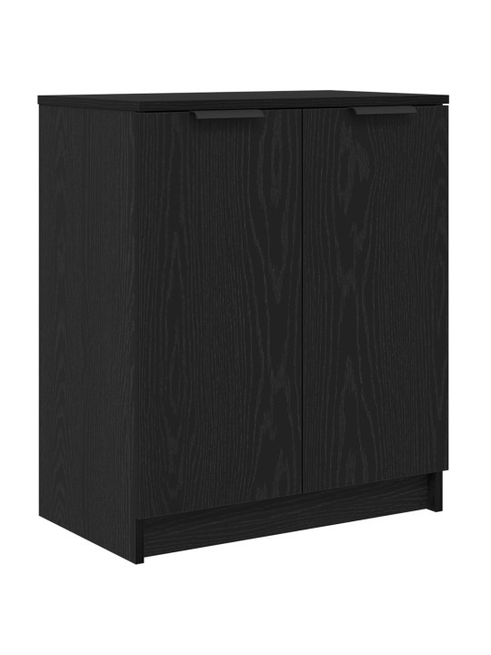 Kenkäsäilytyskaappi musta tammi 59x35x70 cm tekninen puu