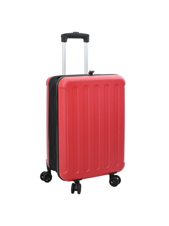 Taitettava matkalaukku kovakotelo 24'' punainen 43x27x66 cm abs