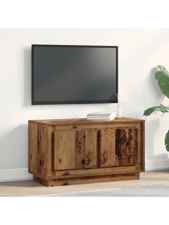 Tv-taso vanha puu 80x35x45 cm keinotettu puu