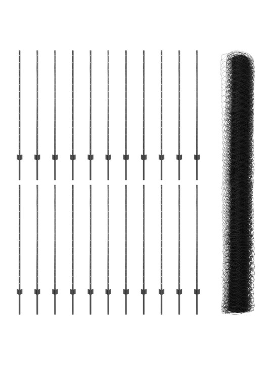 Aitaruuvit 22 kpl u-kanava harmaa 140 cm terästä
