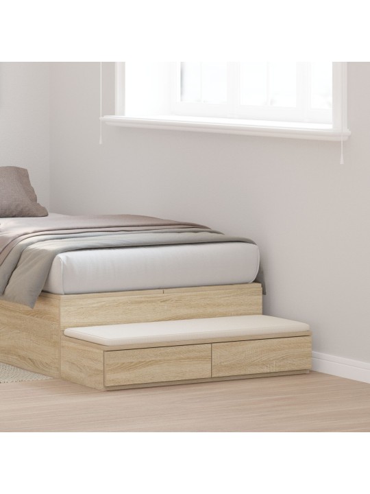 Sängyn laatikot sonoma tammi 90x36,5x16,5 cm tekninen puu