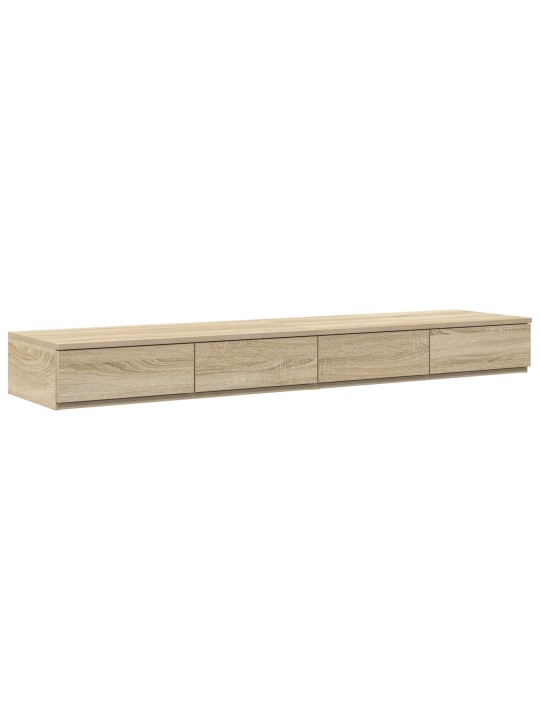 Vuode laatikot sonoma tammi 160x36,5x16,5 cm teknisestä puusta