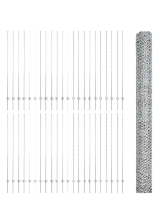 Aitalistat 22 kpl u-kanava 160 cm galvanoitua terästä