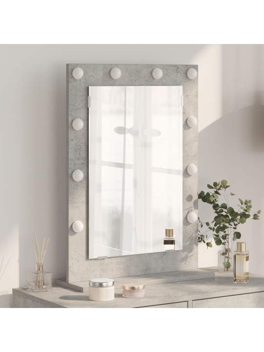 Peilinpöytä betoni harmaa betoni 70 x 50 x 18 cm peili