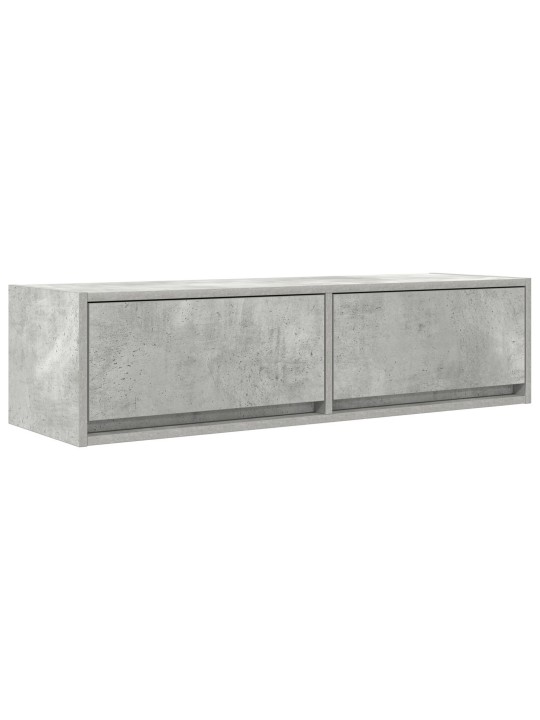 Tv-kaappi betoni harmaa 100x31x25,5 cm tekninen puuvaja