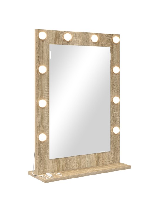 Peilimeikki sonoma tammi mdf, lasi 70 x 50 x 18 cm peili