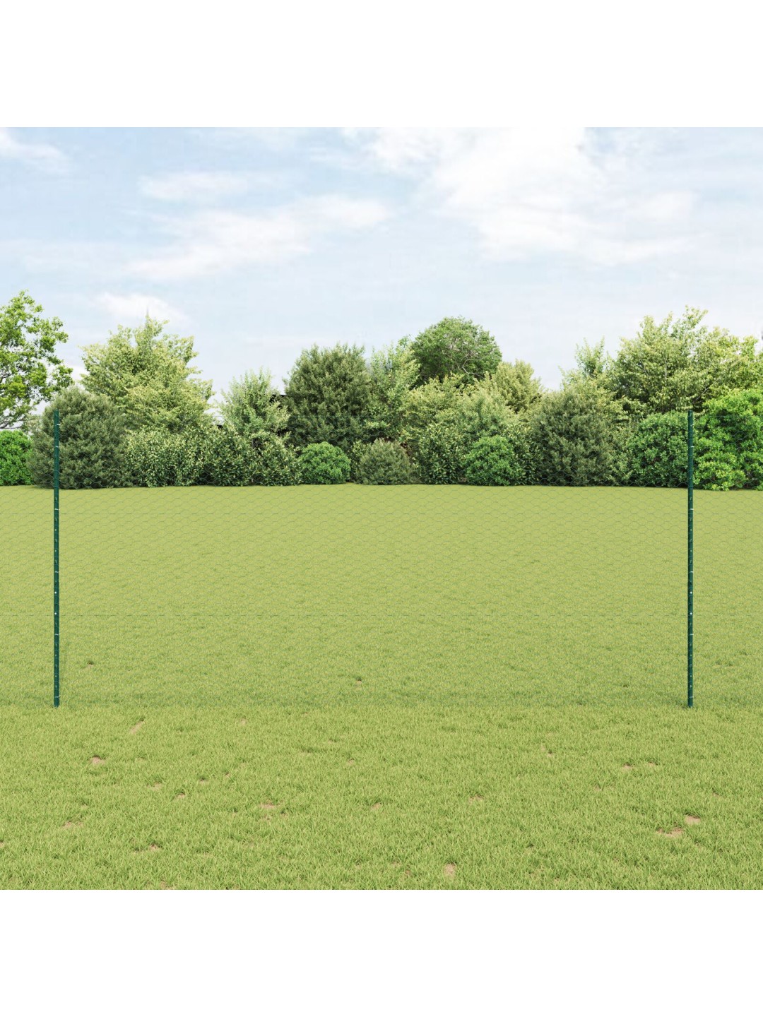 Aitalat 11 kpl u-kanava vihreä 140 cm teräs