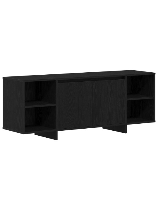 Tv-taso - musta tammi - 120x30x40.5 cm - valmistettu teknisestä puusta