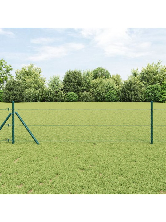 Kuusikulmainen aita vihreä 1.4x25 m teräs