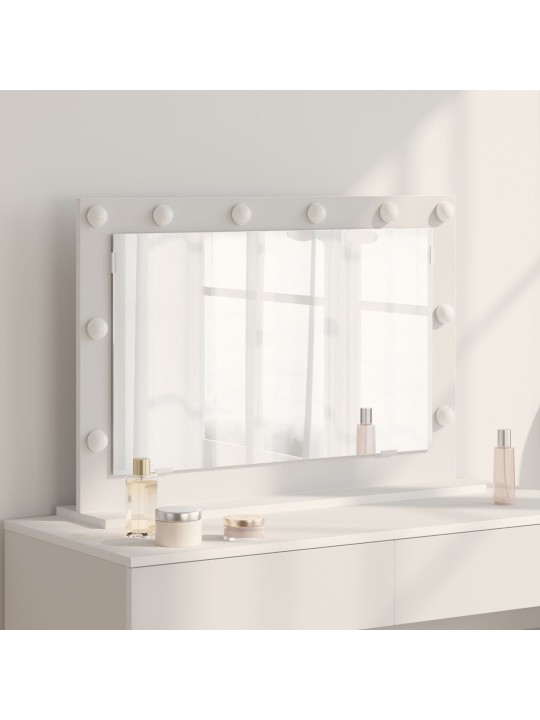 Peili led-valoilla valkoinen 80x55x18 cm