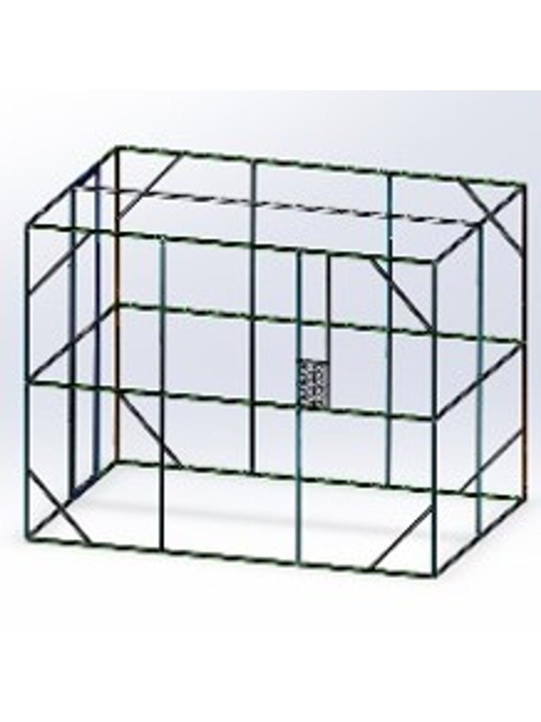 Lintuhäkkinen Anthracite 302x208x214 cm Teräs