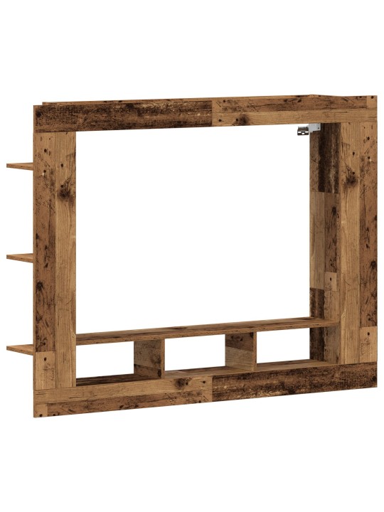Tv-kaappi seinälle asennettavaksi vanha puu 152x22x113 cm