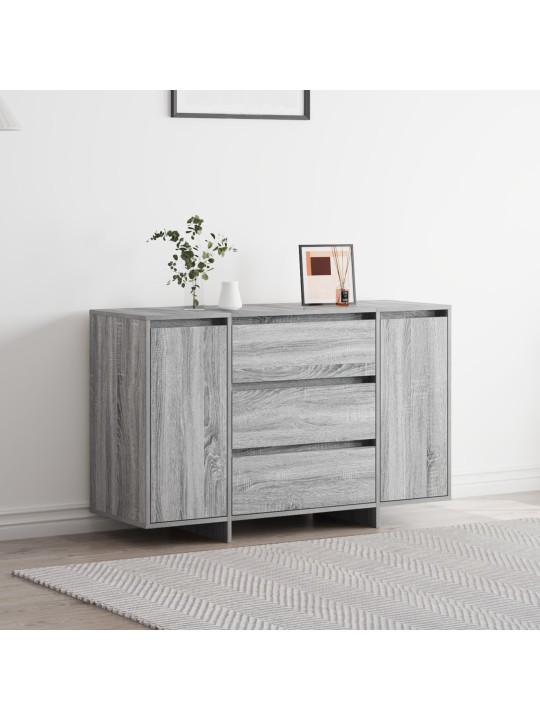 Sirokaappi harmaa sonoma 120x41x75 cm tekninen puu