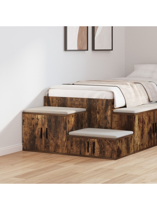 Säilytyskaappi savustettu tammi 118x41x40 cm teko puu