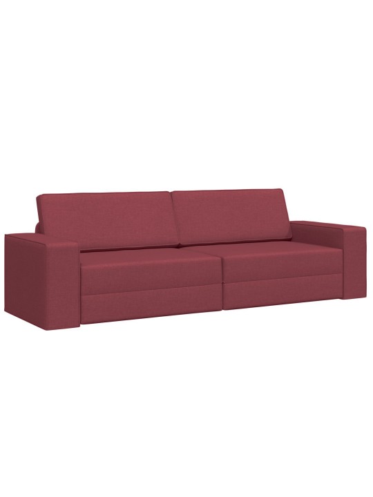 Lattiavolyysinäky 2-in-1 viininpunainen 245x150x60.5 cm kangas