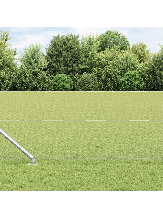 Kuusikulmainen aita 0.6x50 m galvanoitu teräs
