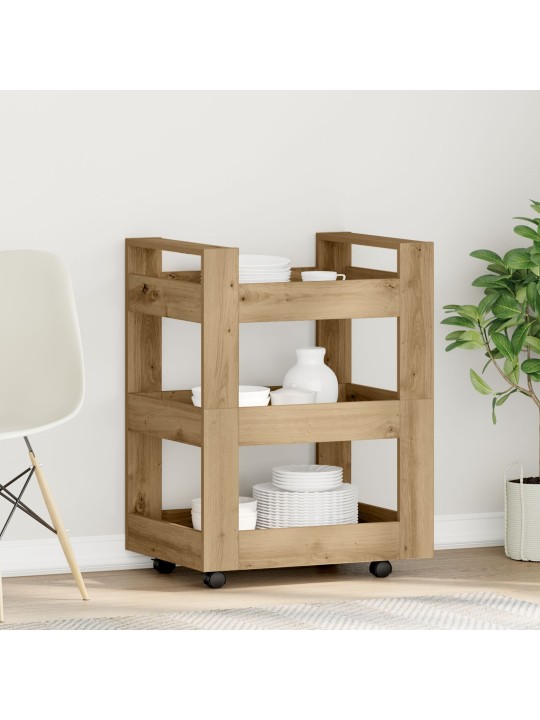Keittiövaunu Artisan Tammi 60x45x80 cm Keinotekoinen Puu