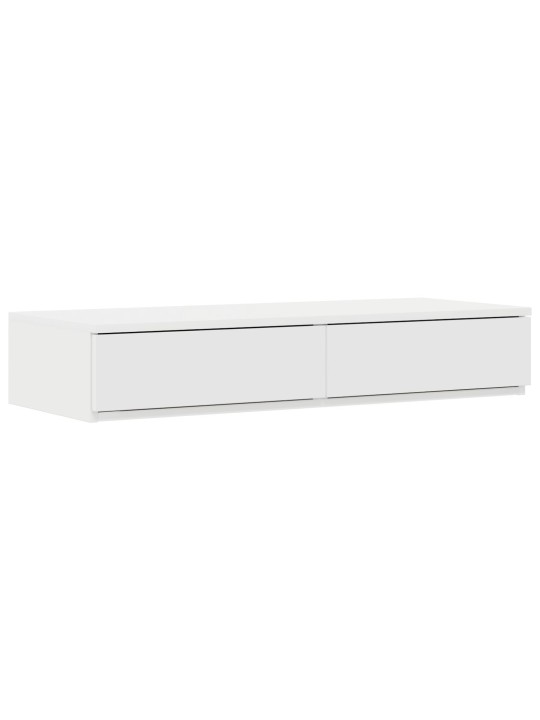 Sängyn laatikot valkoinen 90x36,5x16,5 cm keinotekoinen puu