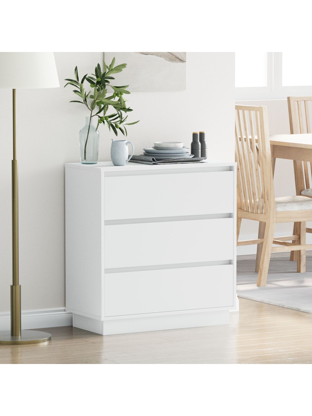 Yöpöytä led-valolla valtiesi 71x34,5x75 cm tekninen puu