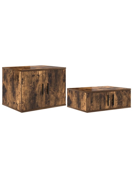 Säilytyskaappi savustettu tammi 118x41x40 cm teko puu