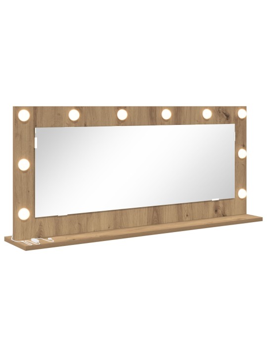 Peili led-valoilla artisaanin tammi 100x45x18 cm