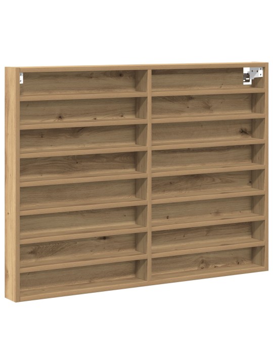 Vitrine kaappi artisan tammi 100x8,5x75 cm teollisuuspuu