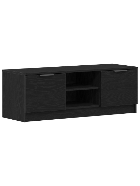 Tv-kaappi musta tammi 102x35x36,5 cm tekninen puu
