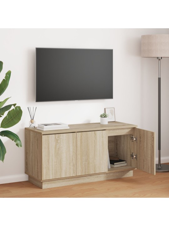 Tv-kaappi sonoma tammi 100x38x49 cm tekninen puu