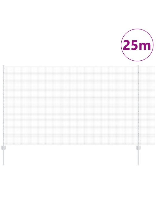 Hitsattu langoitusaita 22 u-pylväällä hopea 1.4x25 m teräs