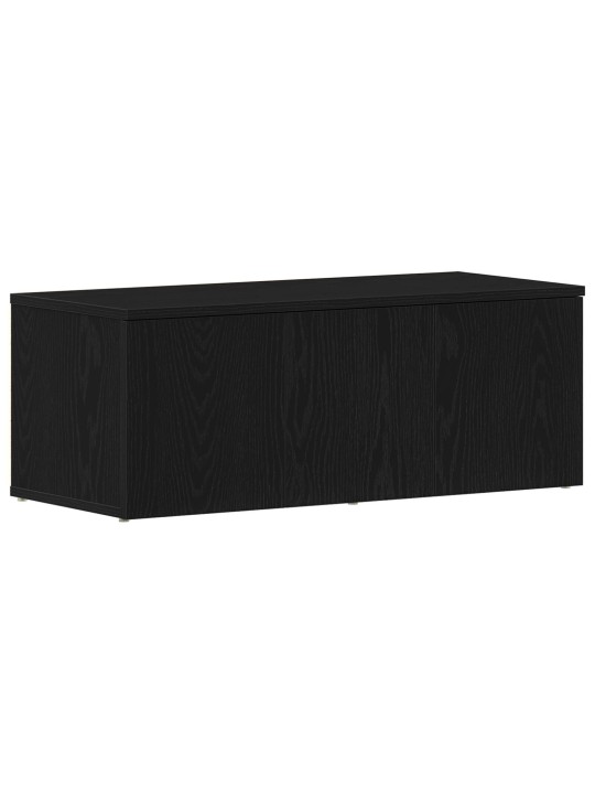 Tv-taso musta tammi 80x34x30 cm keinotekoista puita