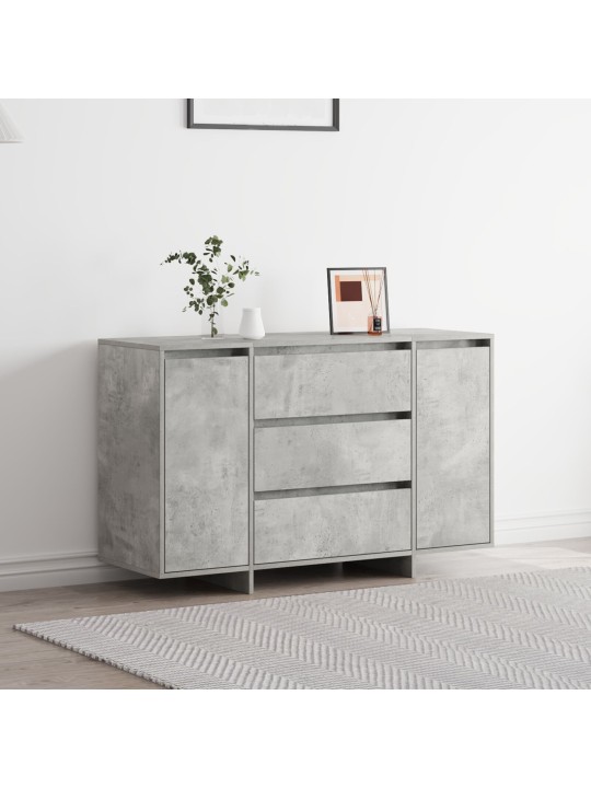 Sivupöytä betoni harmaa 120x41x75 cm tekninen puu