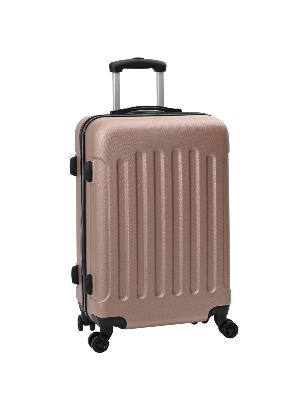 VidaXL Matkalaukkusetti 3 kpl Kovakuorinen Rose kultainen 20” 24” 28” ABS