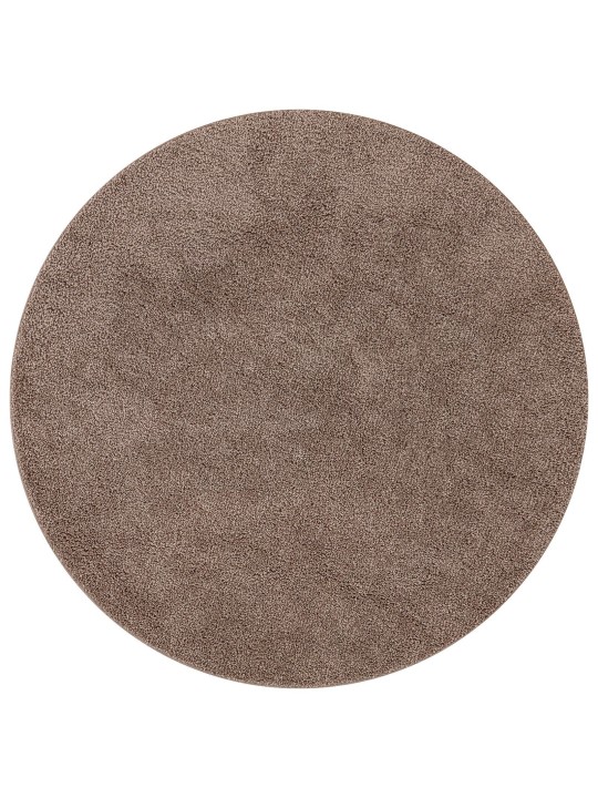 Karvamatto kumipohjalla ruskea ø120 cm