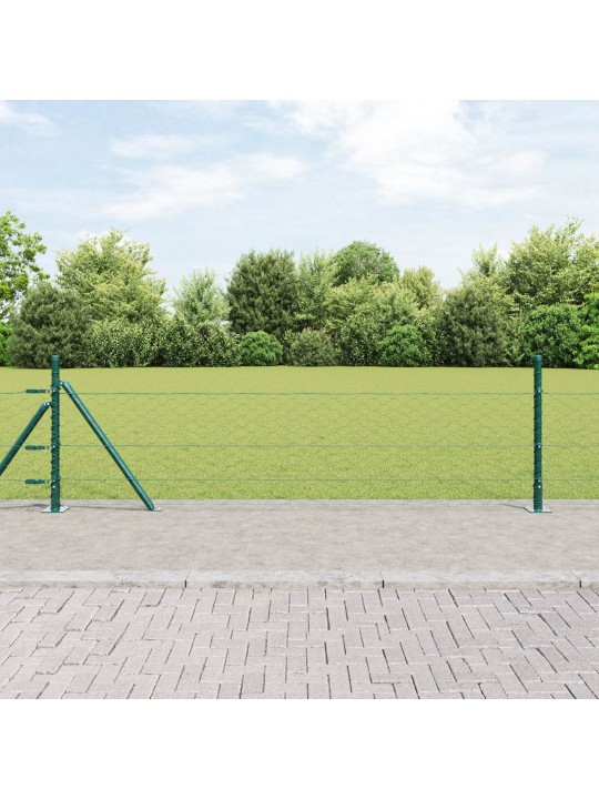 Kuusikulmainen aita vihreä 0.4x25 m teräs